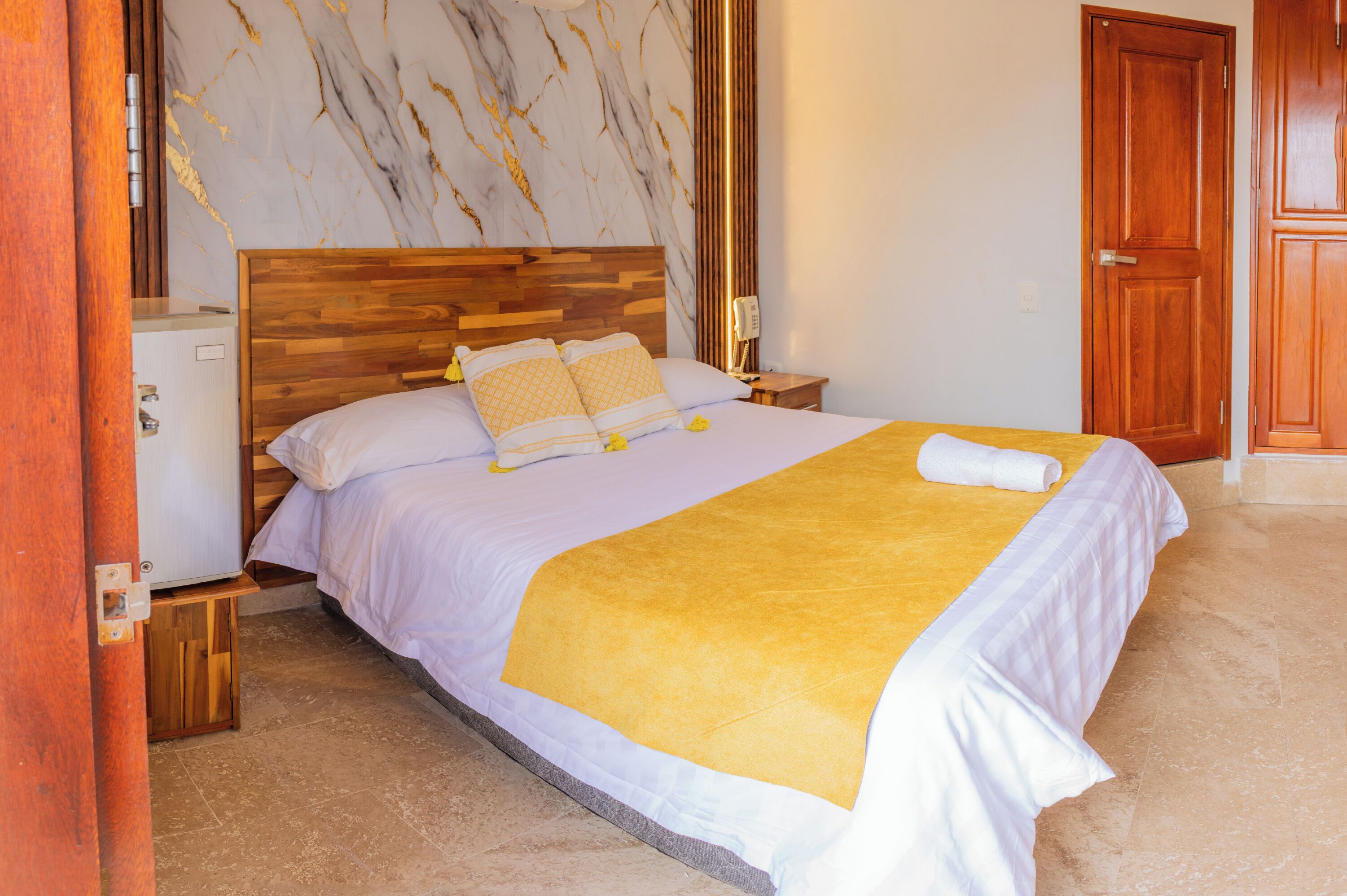 Down duvets, minibar, in-room safe, desk