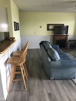 TV connectée, cheminée