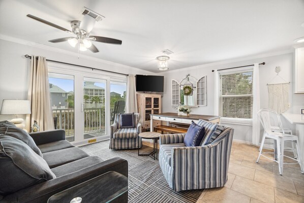 Smart TV, video games, DVD player