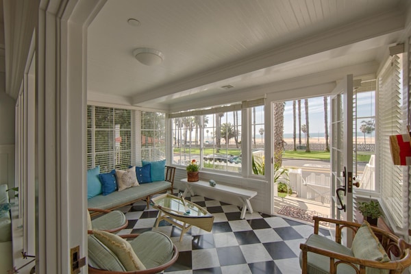 The Sun Room with panoramic ocean views.