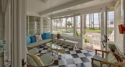 4 bedroom 4 bath family villa across Ocean Ave. from the Pacific Ocean.