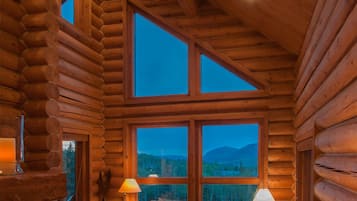 Smart TV, fireplace, video games, DVD player