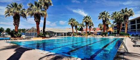 Indoor pool, a heated pool