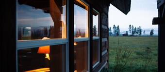 Rustic Lodge Style Cabin located in the Beautiful Flathead Valley.