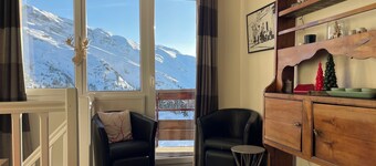 Triplex leilighet, 5 rom, 8 personer, rett sør, AVORIAZ
