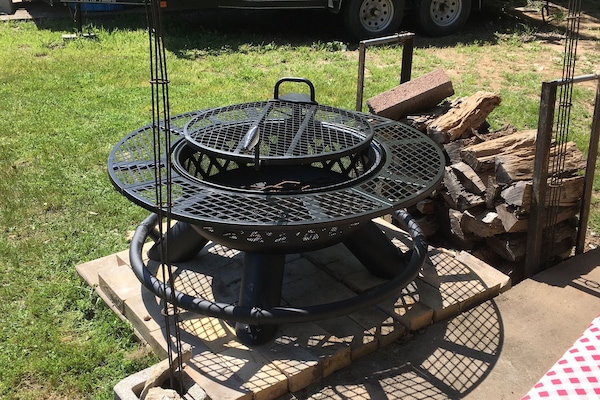 We provide a cooking grill & fire pit to enjoy during your stay.