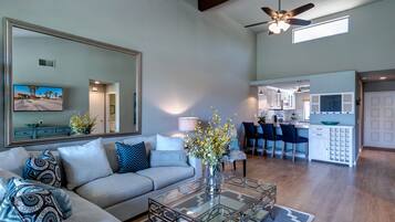 Téléviseur connecté, lecteur de DVD, livres