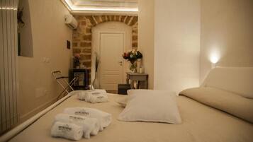 Ropa de cama de alta calidad y minibar