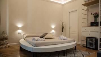 Ropa de cama de alta calidad y minibar