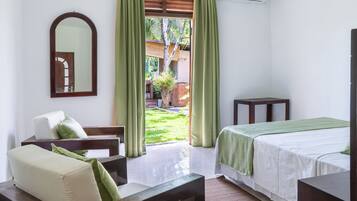 Deluxe-Doppel- oder -Zweibettzimmer, 1 Schlafzimmer, Gartenblick
