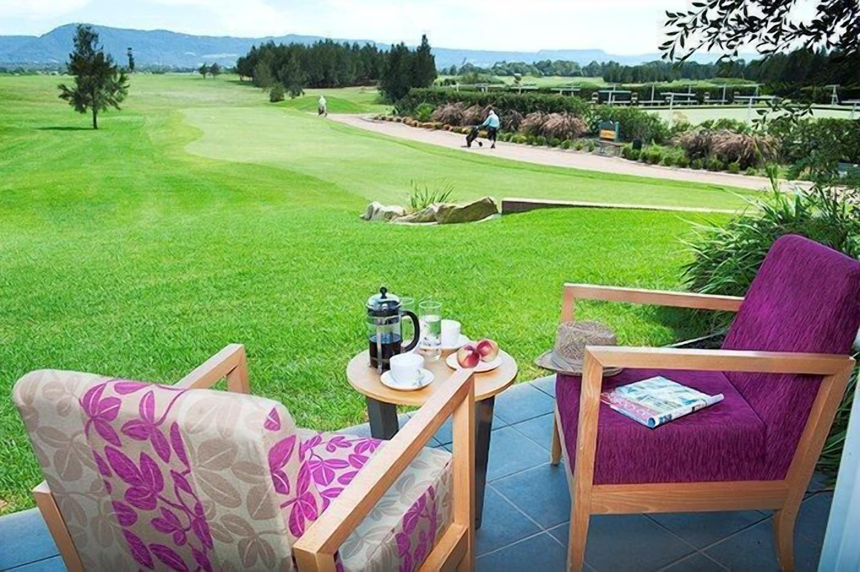 Blick von der Unterkunft