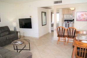 TV, fireplace, offices