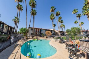 A heated pool