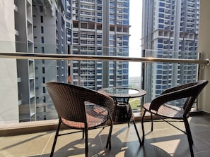 Familie appartement (Thermospace Atlantis A-17-10) | Uitzicht vanaf balkon