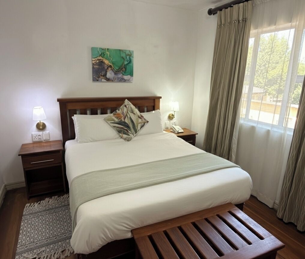 Standardrum - 1 dubbelsäng - icke-rökare | Värdeförvaringsskåp på rummet, gratis wi-fi och sängkläder