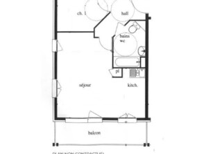 Floor plan - Ski-in/Ski-out Apartment for 8, Les Menuires (Les Menuires)