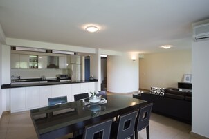 Economy Duplex, 2 Bedrooms | Private kitchen | Fridge, microwave, oven, coffee/tea maker