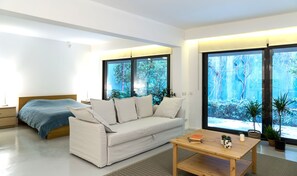 Estudio (No:4) | Tabla de planchar con plancha, wifi gratis, ropa de cama