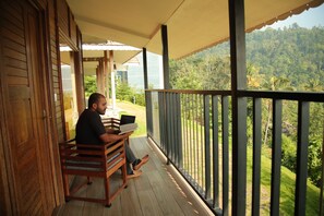 Deluxe Cottage, 3 Bedrooms, Non Smoking, Mountain View | Balcony view - Dream Coconut Villa Resort (Devikolam)