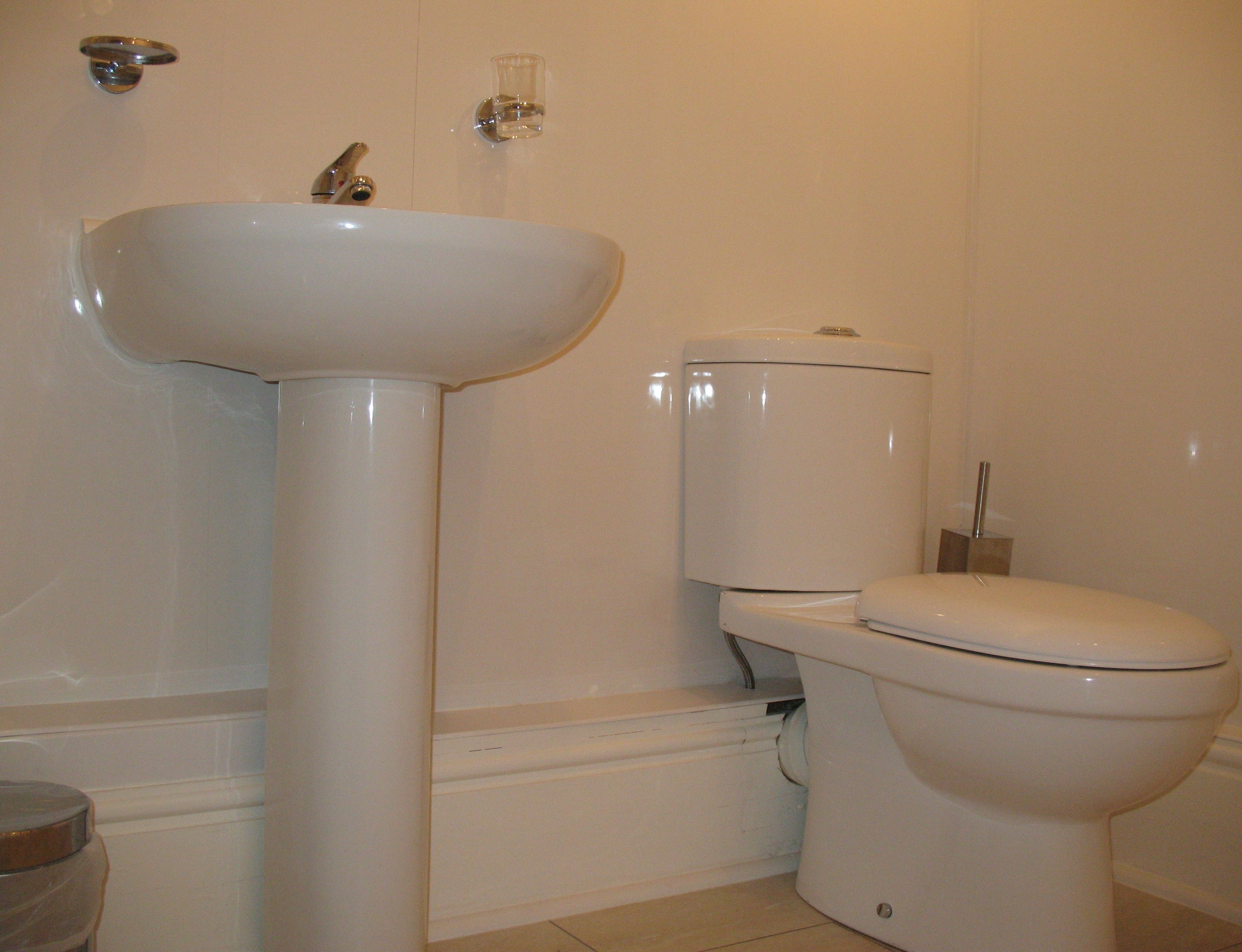 family room | bathroom | shower, hair dryer, towels