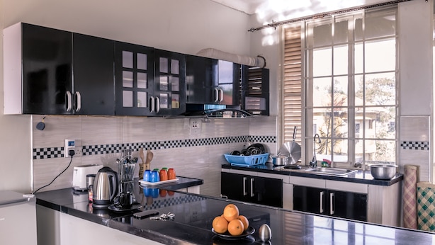 Fridge, stovetop, cookware/dishes/utensils - Lixan Parlour (Kampala)