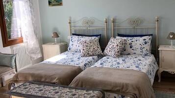 Romantic Twin Room, River View | In-room safe, desk, iron/ironing board, free WiFi