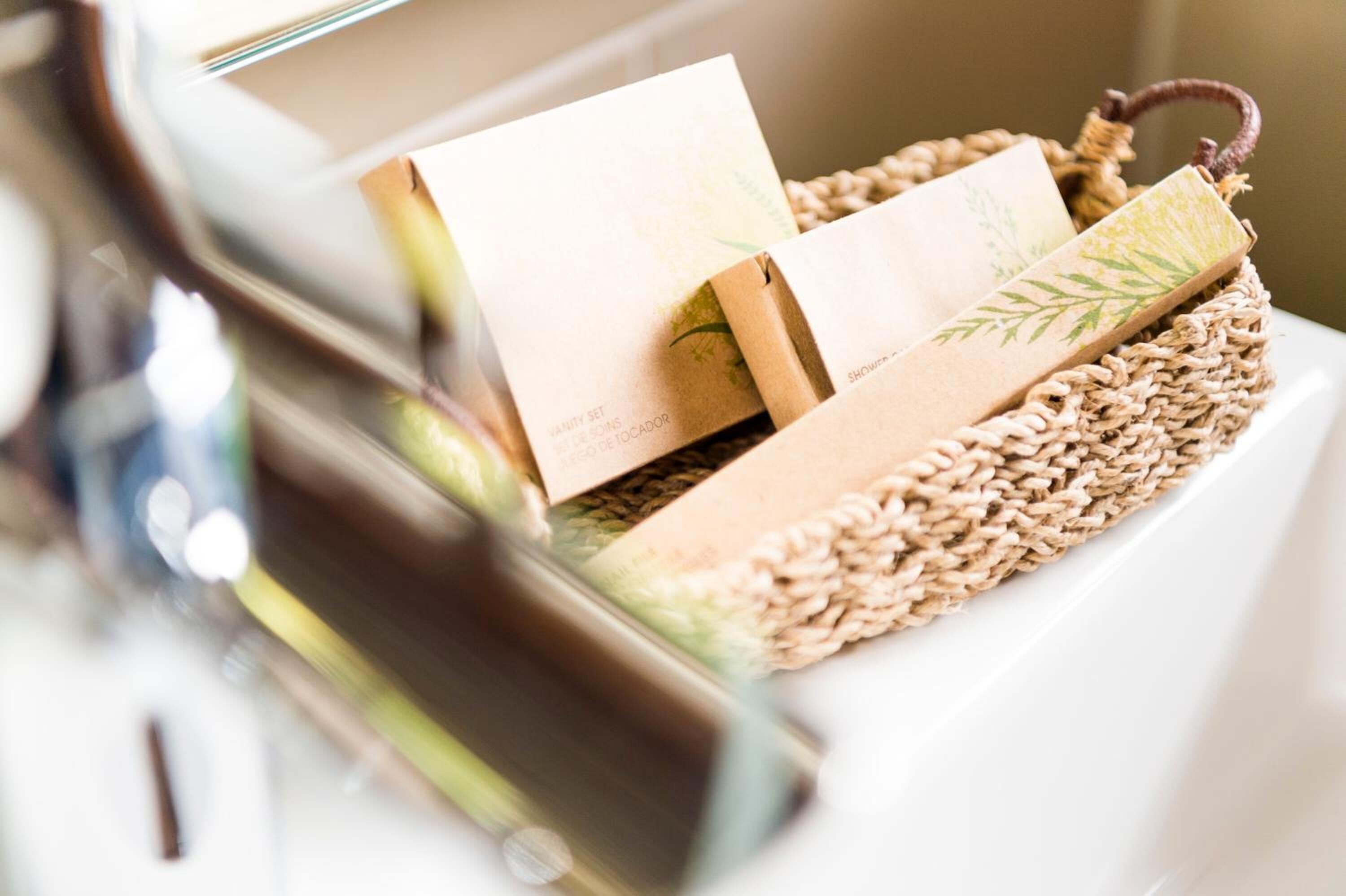 towels, soap, toilet paper