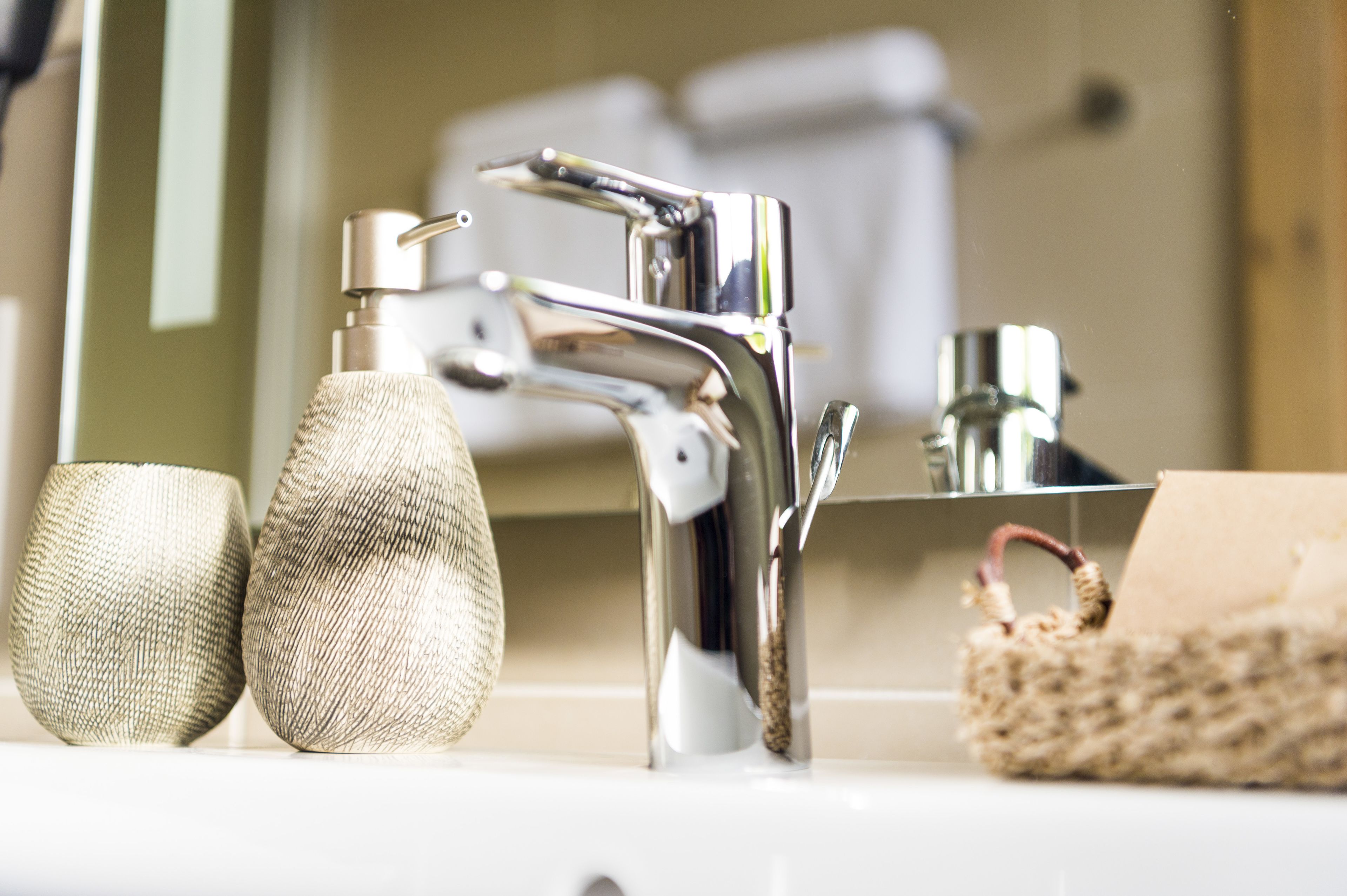 towels, soap, toilet paper