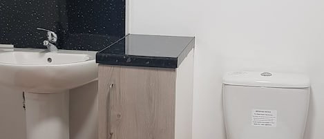 Standard Apartment | Bathroom | Hair dryer, towels