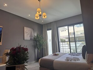 Junior-Suite, 1 Queen-Bett, barrierefrei, Terrasse