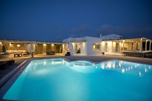Front of property – evening/night