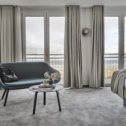 Sky Suite with rooftop Terrace, Whirlpool and Sea View | 1 bedroom, premium bedding, free minibar items, in-room safe