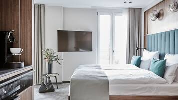 Luxe tweepersoonskamer | 1 slaapkamer, luxe beddengoed, een minibar met enkele gratis items