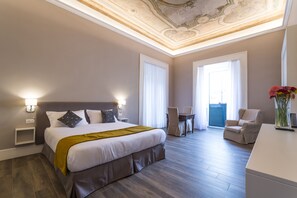 Superior kamer, 1 twee- of 2 eenpersoonsbedden | Lakens van Egyptisch katoen, luxe beddengoed, donzen dekbedden