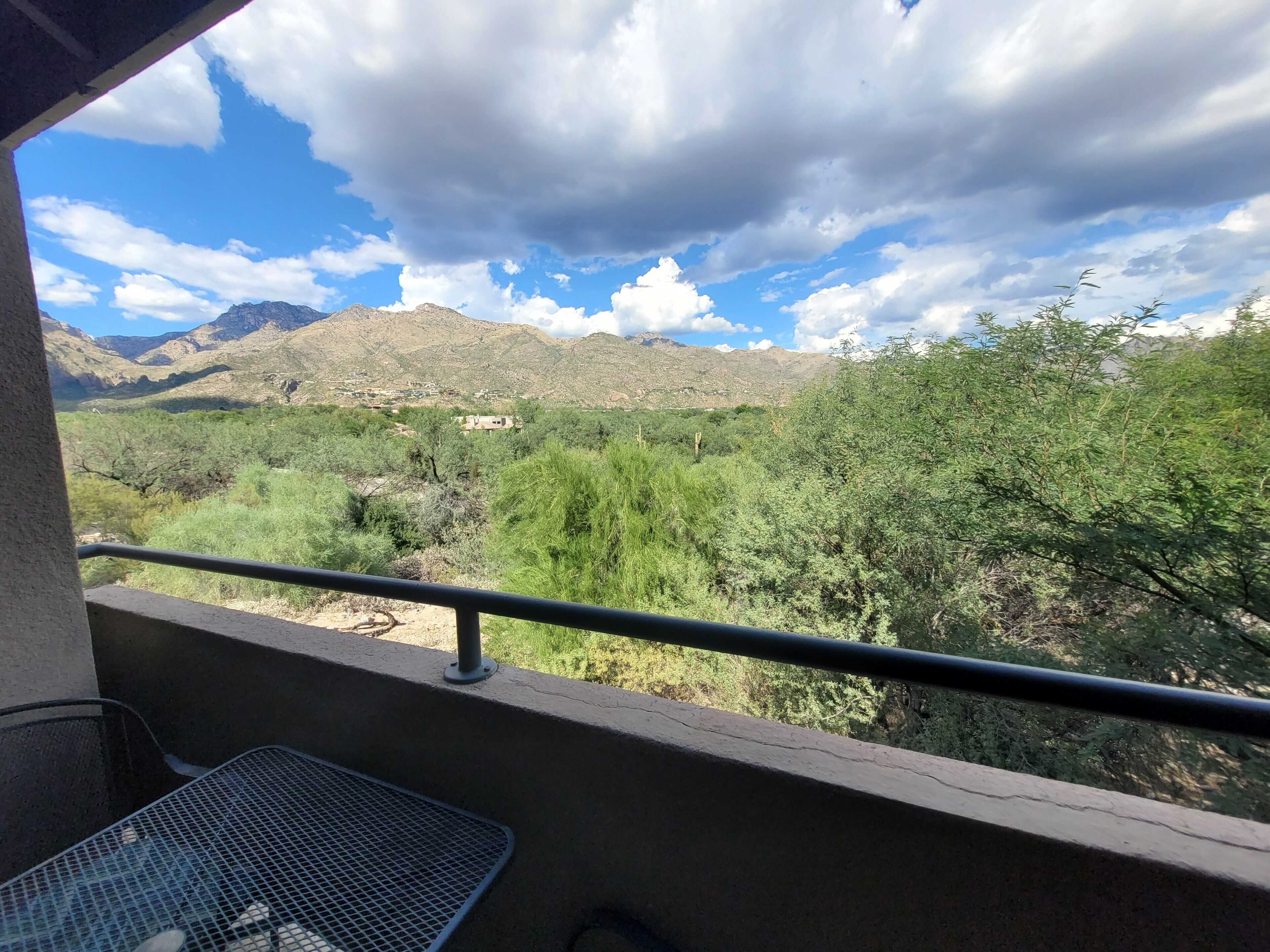 Majestic mountain views in a large two bedroom  with Tucson southwest flair.