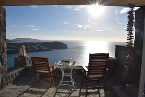 Deluxe Suite (Queen) | Terrace/patio - Andromeda Mykonos Villas & Suites (Mykonos)