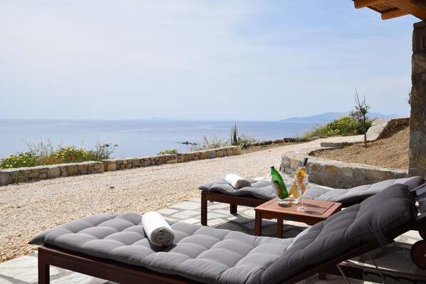 Deluxe Villa, 2 Bedrooms, Kitchen, Oceanfront (Daphne) | Beach/ocean view - Andromeda Mykonos Villas & Suites (Mykonos)