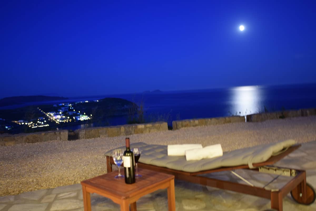 Villa Deluxe - 2 sovrum - kök - vid havet (Niki) | Altan