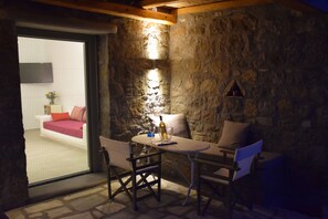 Deluxe Villa, 2 Bedrooms, Kitchen, Oceanfront (Daphne) | In-room dining - Andromeda Mykonos Villas & Suites (Mykonos)