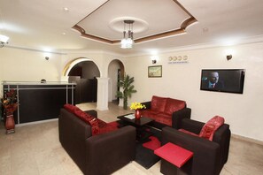 Sitteområde i lobbyen