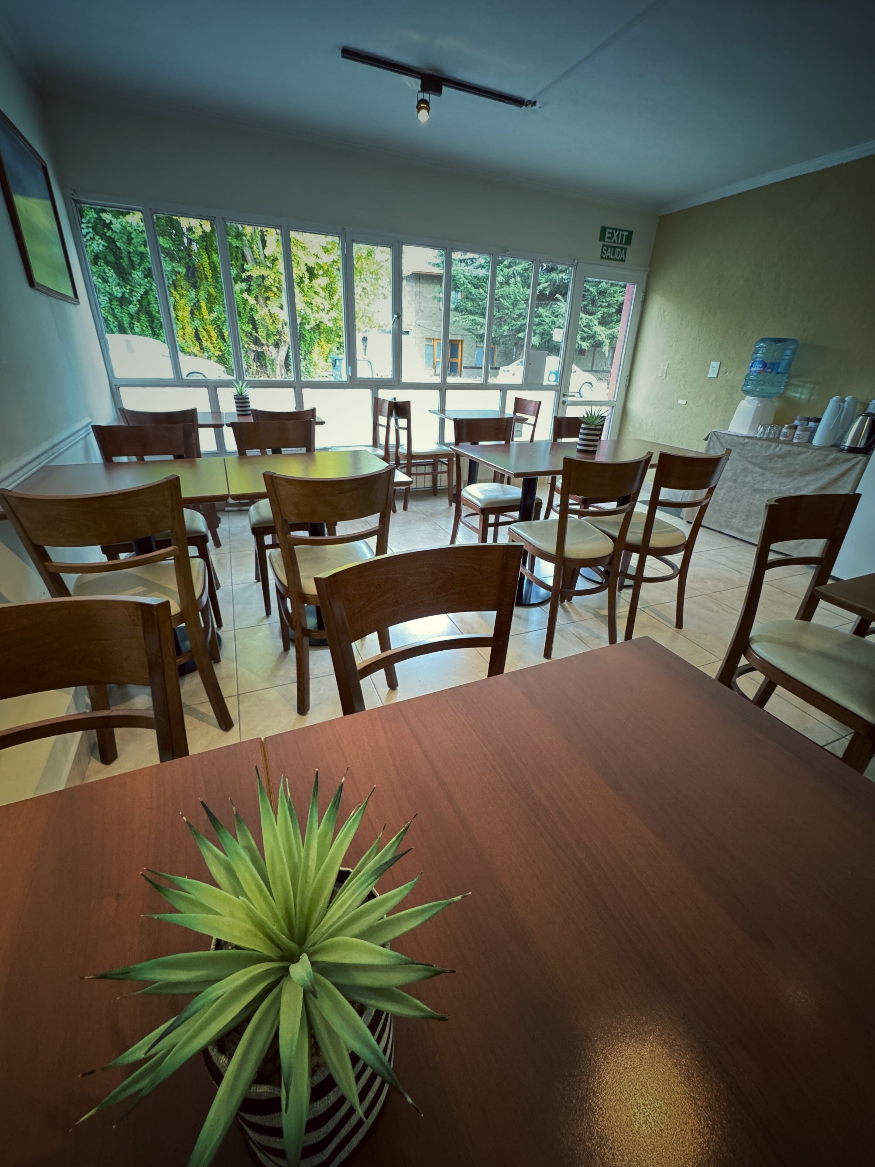 Free daily self-service breakfast 