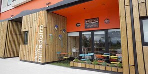 Voorkant van accommodatie