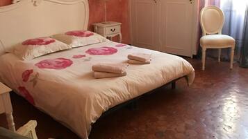 Individually decorated, individually furnished, desk, iron/ironing board