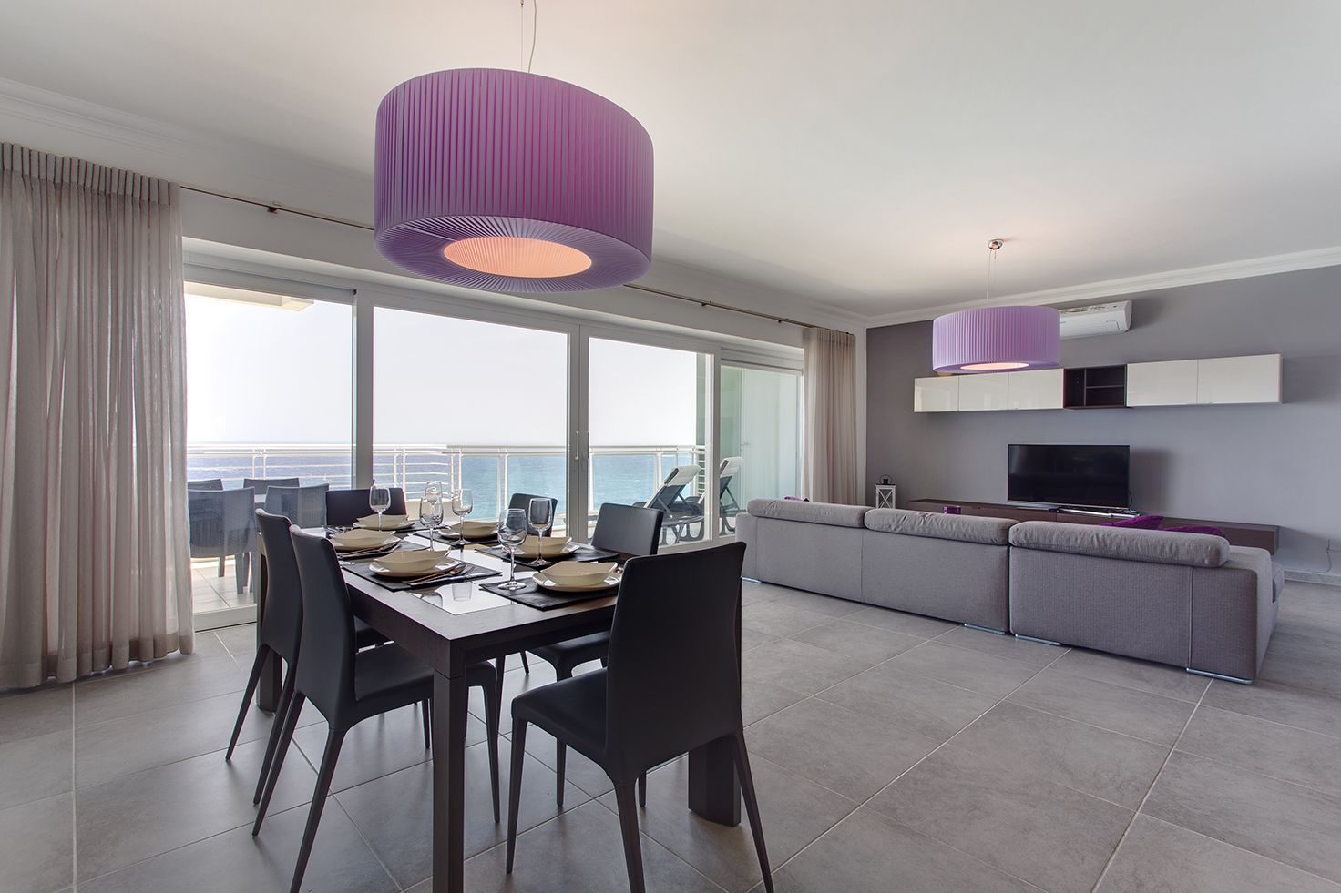 Apartment, 3 Bedrooms | Living area | 50-inch Smart TV with cable channels, TV
