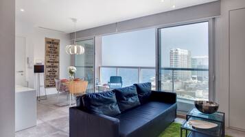 Appartement, 1 slaapkamer | Woonkamer | Flatscreentelevisie