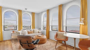 Deluxe Apartment | Living area | IPad, music library