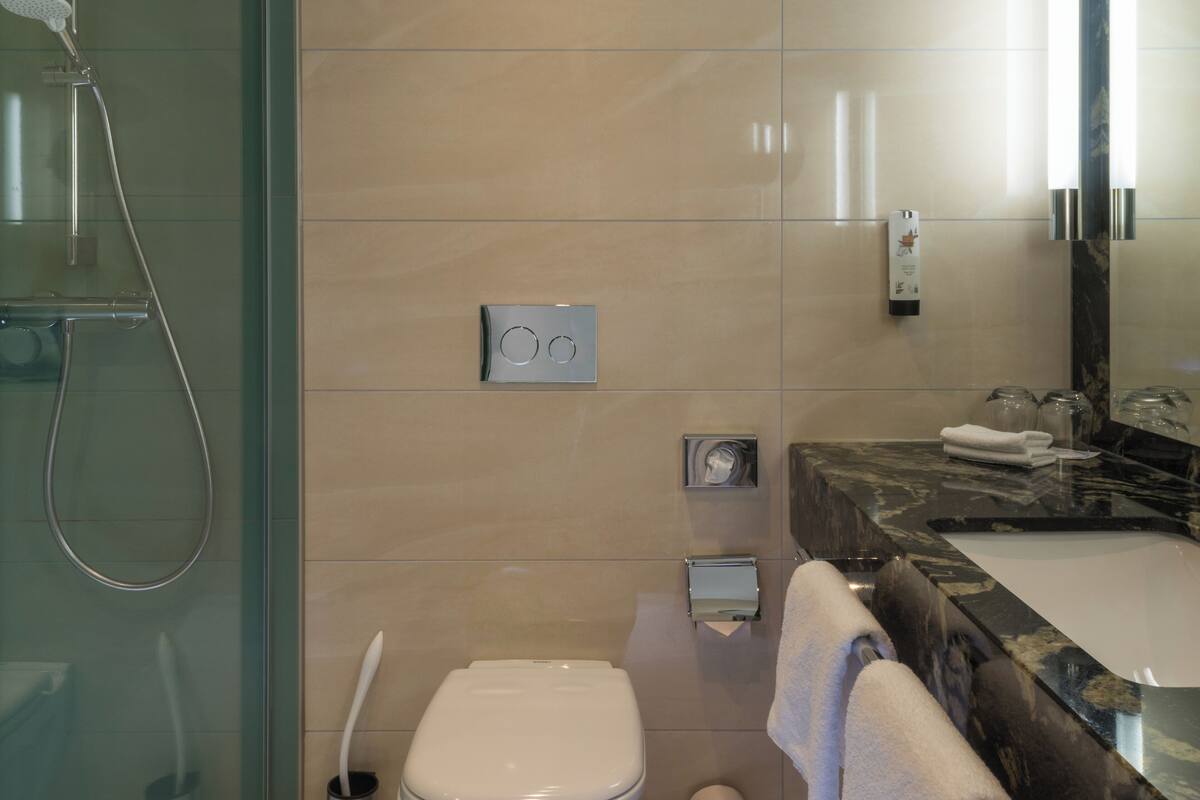 1 bedroom, hypo-allergenic bedding, in-room safe, desk