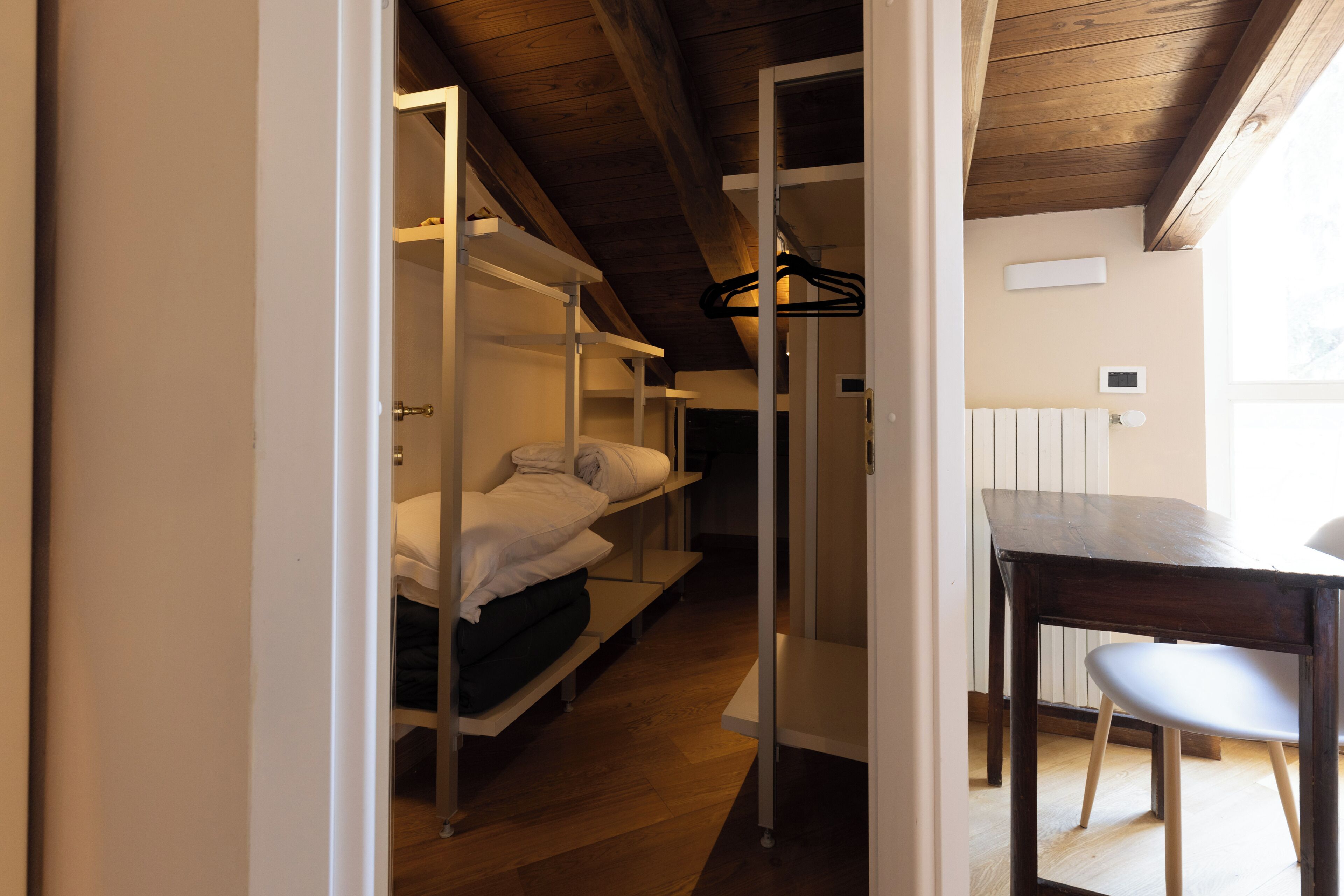 Luxury Apartment, Balcony, City View (Attic) | Wardrobe