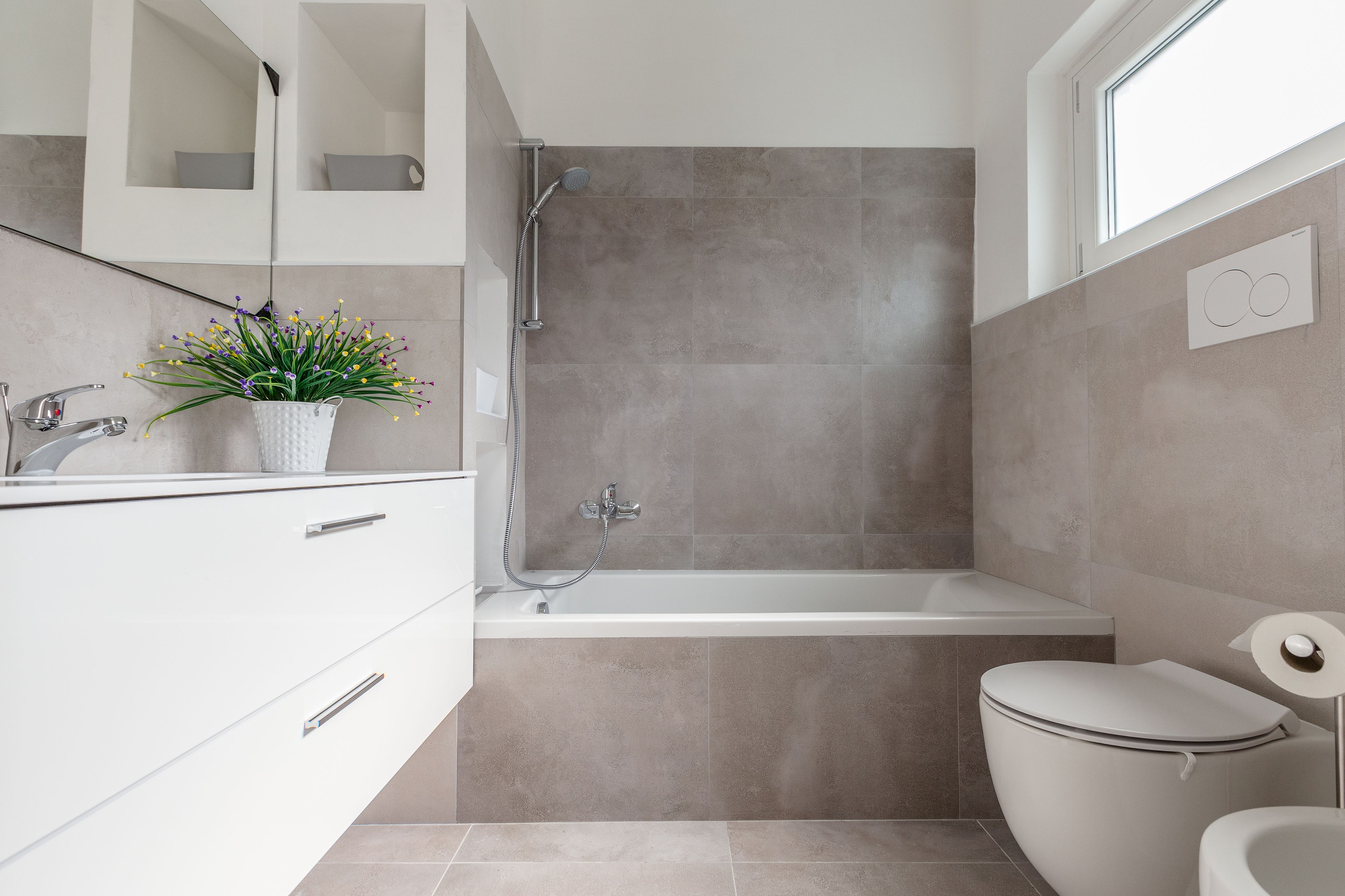 Apartment, 2 Bedrooms | Bathroom | Separate tub and shower, deep soaking tub, hair dryer, bidet