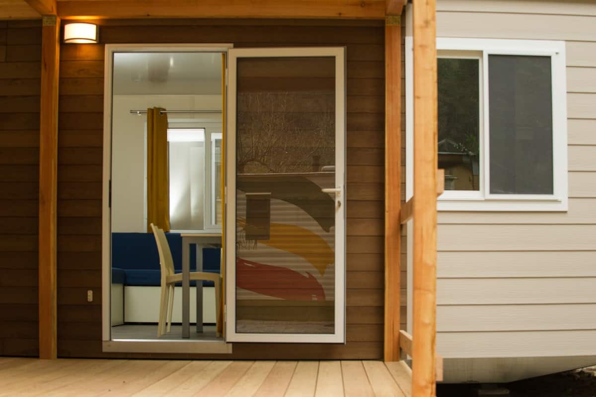 Mobile Familienunterkunft (Alpha) | Terrasse/Patio